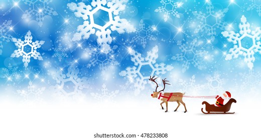 Christmas snow landscape background