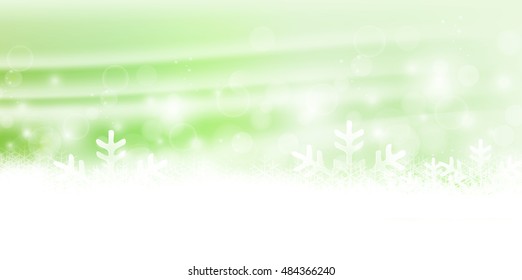 Christmas snow landscape background