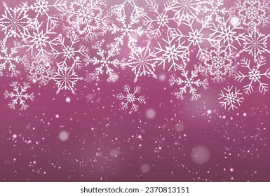 Fondo de invierno del paisaje de nieve navideña