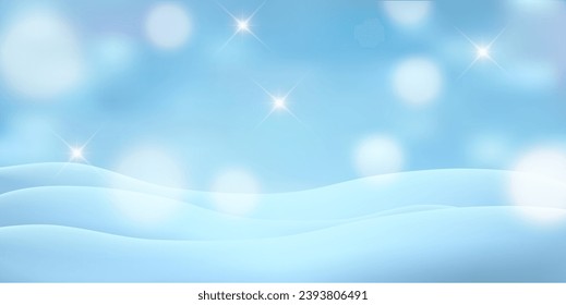 Christmas Snow Landscape Winter Background