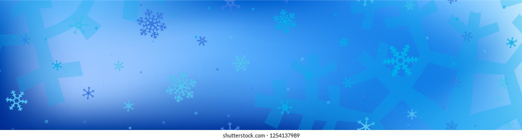 Christmas Snow Pattern. Christmas Holiday Background with Falling Snowflakes for Print, Card, Banner. Vintage Festive Background with Snowflakes Various Sizes and Shapes. Vector Texture.