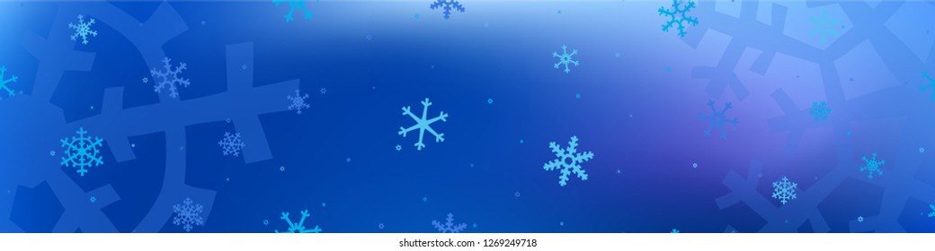 Christmas Snow Pattern. Christmas Holiday Background with Falling Snowflakes for Web, Banner, Card. Trendy Festive Background with Snowflakes Various Sizes and Shapes. Vector Texture.