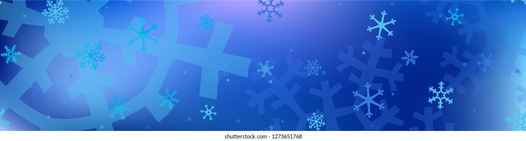 Christmas Snow Pattern. Christmas Holiday Background with Falling Snowflakes for Wallpaper, Print, Card. Retro Festive Background with Snowflakes Various Sizes and Shapes. Vector Texture.