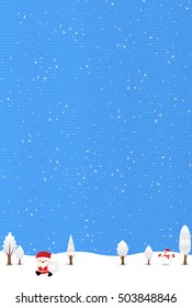 Christmas snow Santa background