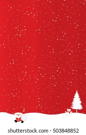 Christmas snow Santa background