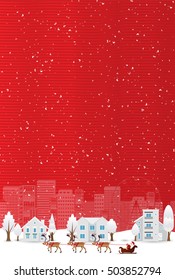 Christmas snow Santa background