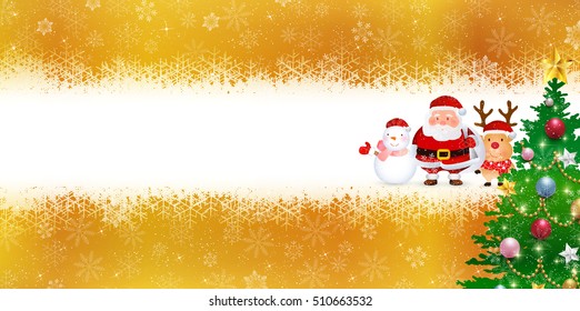Christmas snow Santa background