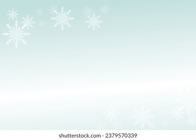 Christmas snow. Snowflakes on Blue background. White snowflakes flew in the air. Vector illustration.