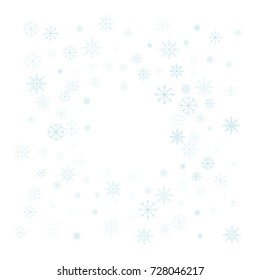 Many White Cold Flake Elements On Stock Vector (Royalty Free) 1544695610