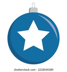 Icono vectorial de estrella de nieve navideña