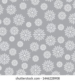 Christmas snow vector background illustration snowflake pattern