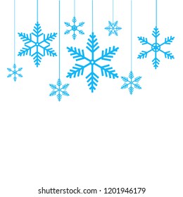 Christmas snow vector background letter