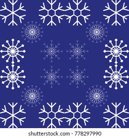 Christmas snow vector icon set