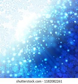 Christmas snow Winter background