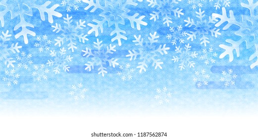 Christmas snow Winter background