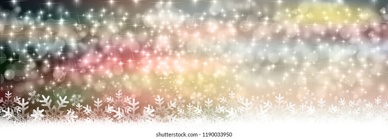 Christmas snow Winter background