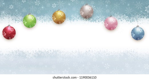 Christmas snow Winter background