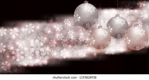 Christmas snow Winter background