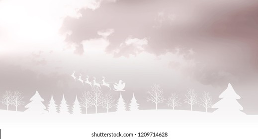 Christmas snow Winter background