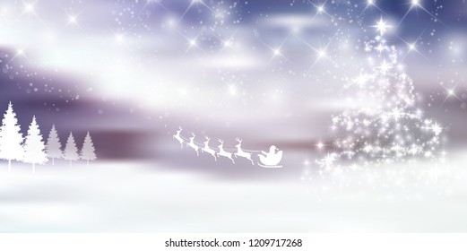 Christmas snow Winter background