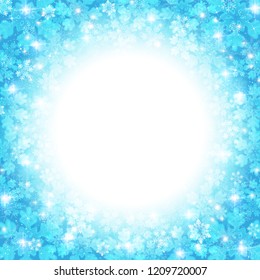 Christmas snow Winter background