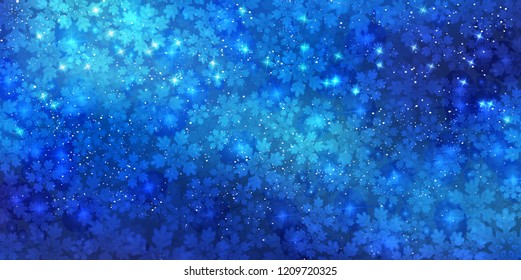 Christmas snow Winter background