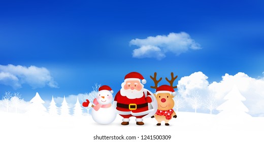Christmas snow Winter background