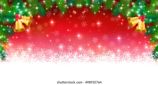 Christmas snow winter background
