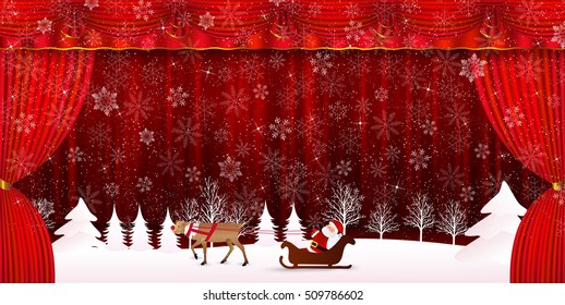 Christmas snow winter background