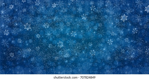 Christmas snow Winter background