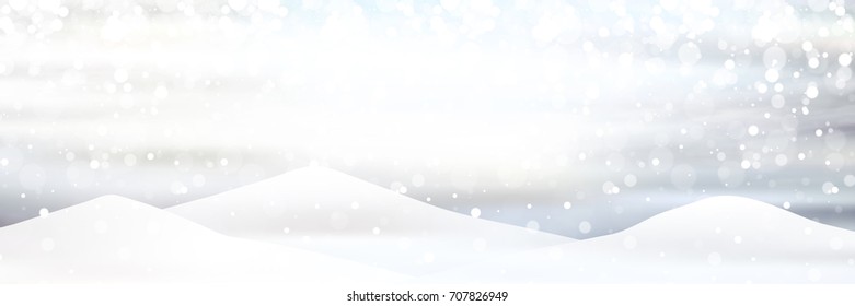 Christmas snow Winter background
