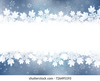 Christmas snow Winter background