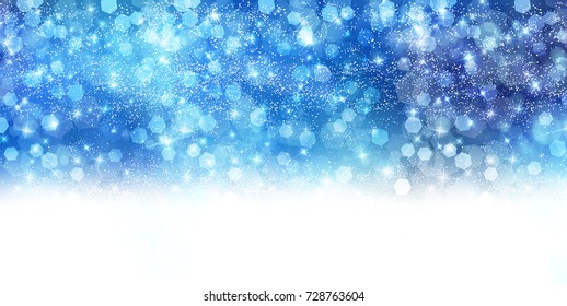 Christmas snow Winter background