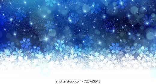 Christmas Snow Winter Background