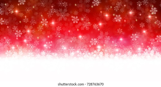 Christmas snow Winter background