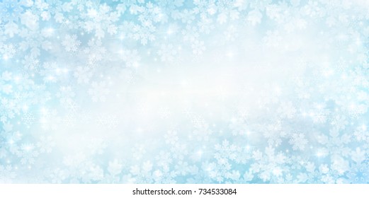 Christmas snow Winter background