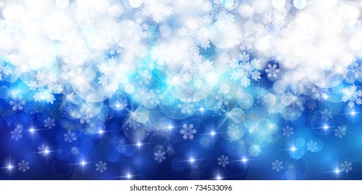 Christmas snow Winter background