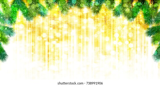Christmas snow Winter background