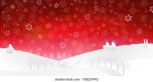 Christmas snow Winter background
