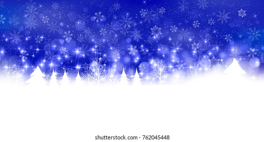 Christmas snow Winter background
