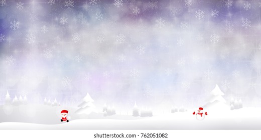Christmas snow Winter background
