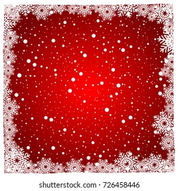 christmas snow and winter background vector illustration