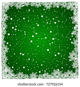 christmas snow and winter background vector illustration