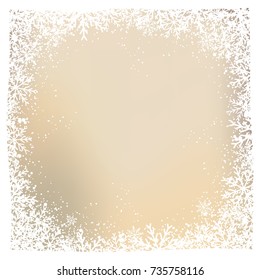 christmas snow and winter background vector illustration