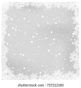 christmas snow and winter background vector illustration