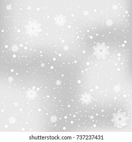 christmas snow and winter background vector illustration