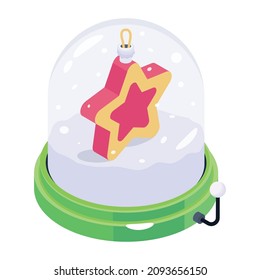 Weihnachtsschnee und Winterglobe 