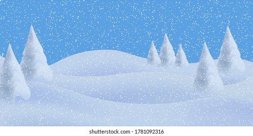 Christmas snow winter light background