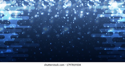 Fondo de invierno de nieve navideña