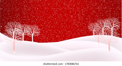 Fondo del cielo de invierno de nieve navideña